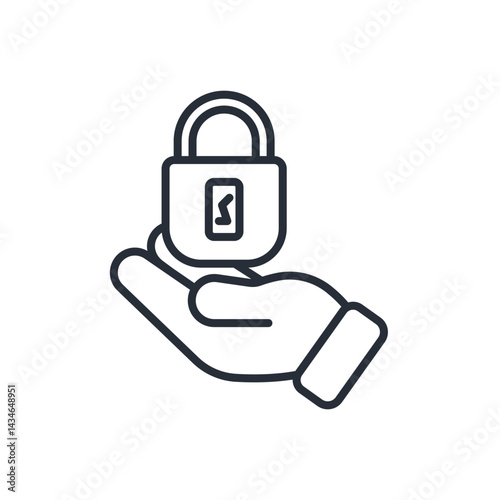 protection icon collection .design style with background