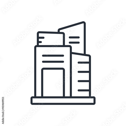 commercial property icon collection .design style with background