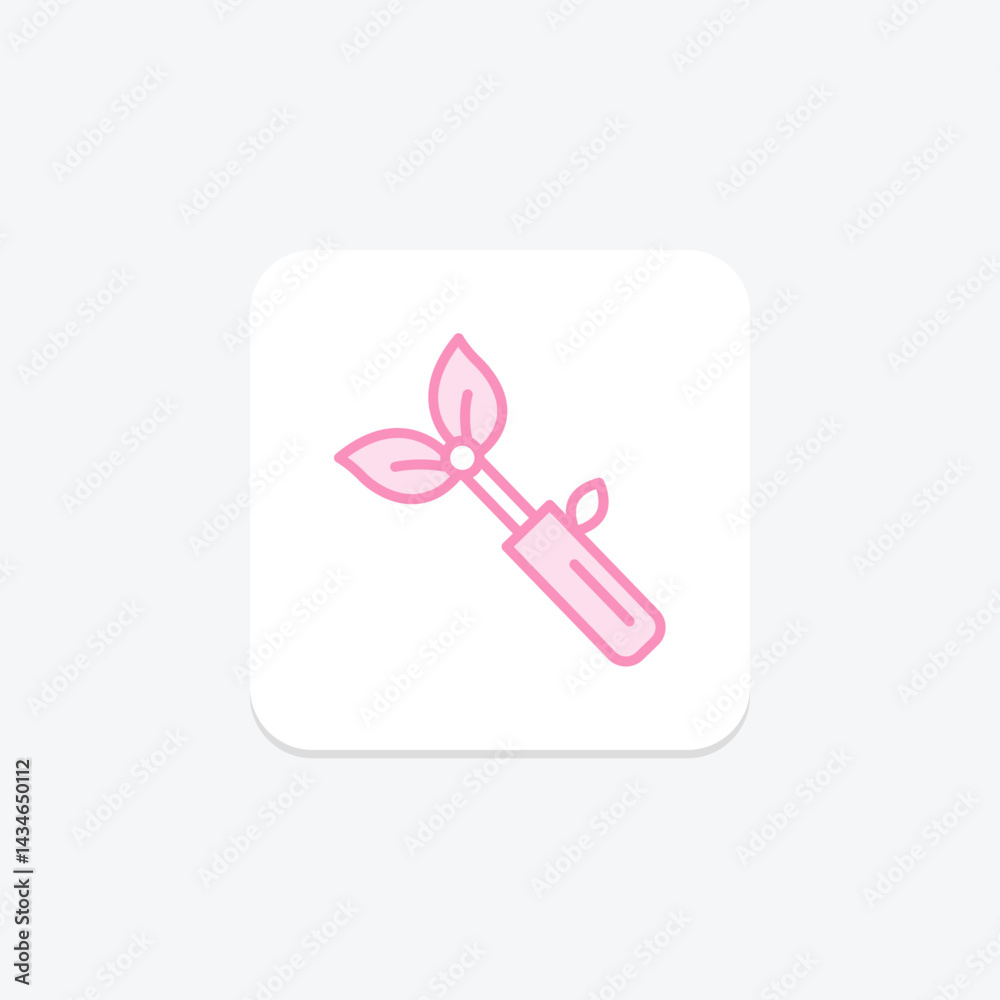 Plant Marker Stick, vector, pixel perfect, illustrator file