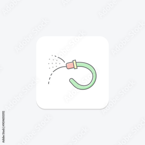 Garden Hose Spray, vector, pixel perfect, illustrator file