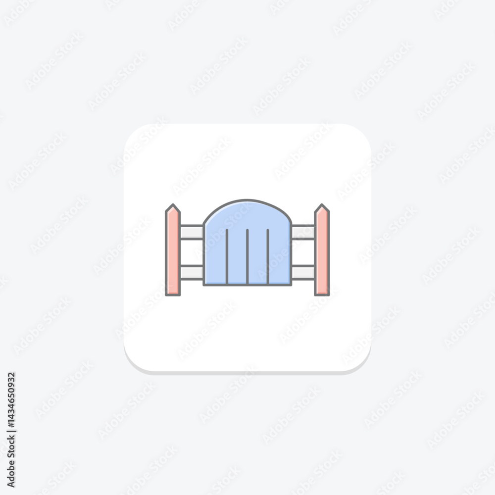 Small Garden Gate, vector, pixel perfect, illustrator file Small Garden Gate, vector, pixel perfect, illustrator file
