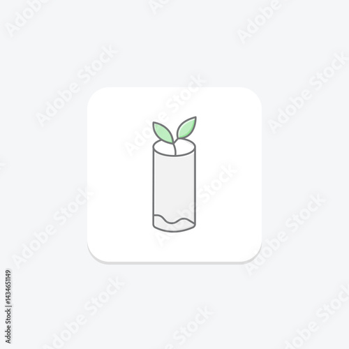 Diy Compost Tube, vector, pixel perfect, illustrator file