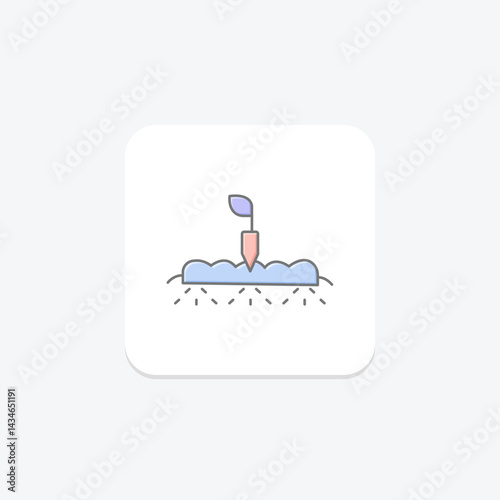 Tilled Garden Patch, vector, pixel perfect, illustrator file