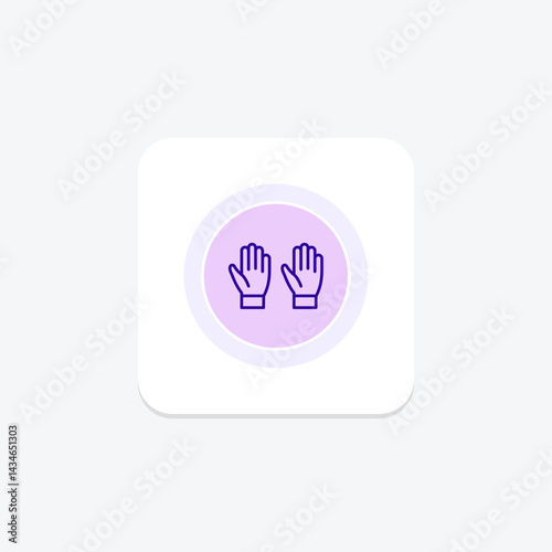 Garden Gloves, vector, pixel perfect, illustrator file
