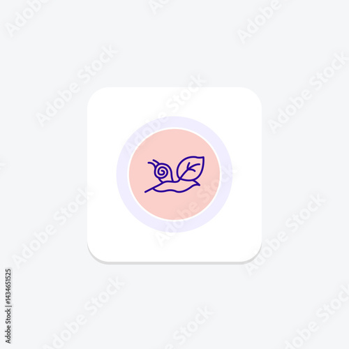 Snail On Leaf, vector, pixel perfect, illustrator file