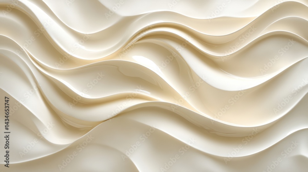 Obraz premium Smooth, flowing, creamy texture