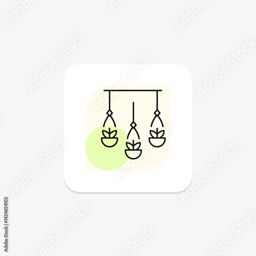 Hanging Plants, vector, pixel perfect, illustrator file