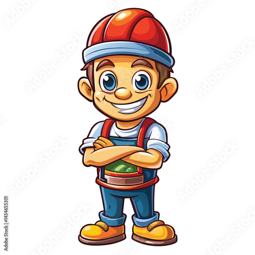 Cartoon Construction Worker (2)