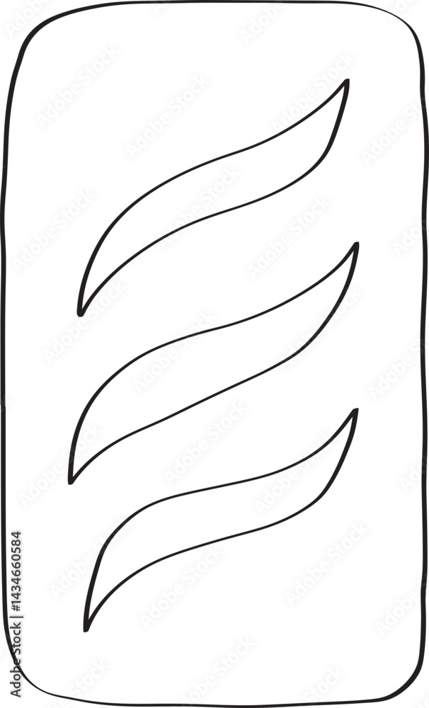 Fototapeta premium french bread baguette breakfast cafe and baking bakery vector element illustration