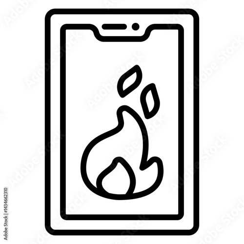 Viral Line Icon
