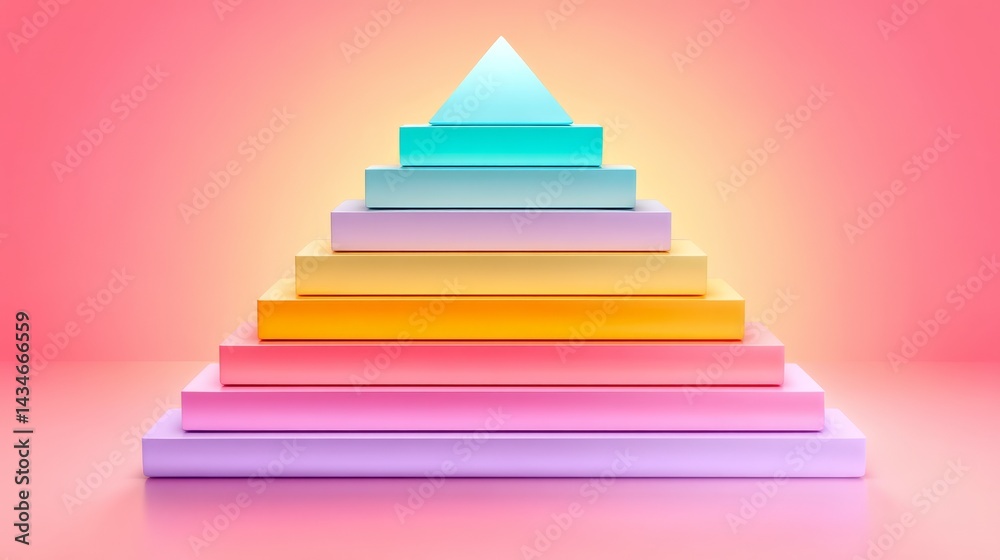 Vibrant stack of colorful books on a pink backdrop, celebration of learning and knowledge Vibrant stack of colorful books on a pink backdrop, celebration of learning and knowledge