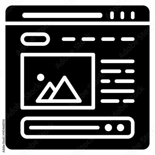 Website Solid Icon