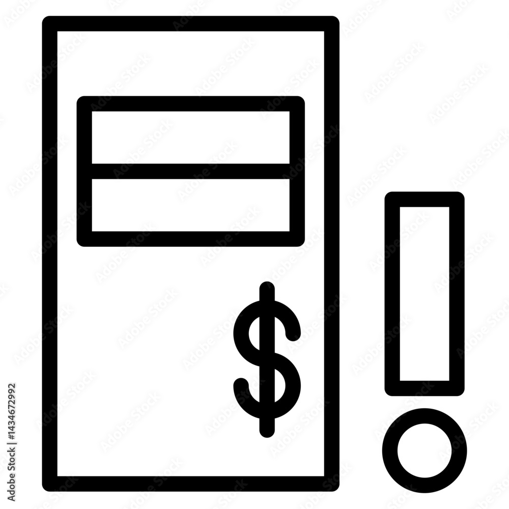 Business financial report icon Business financial report icon