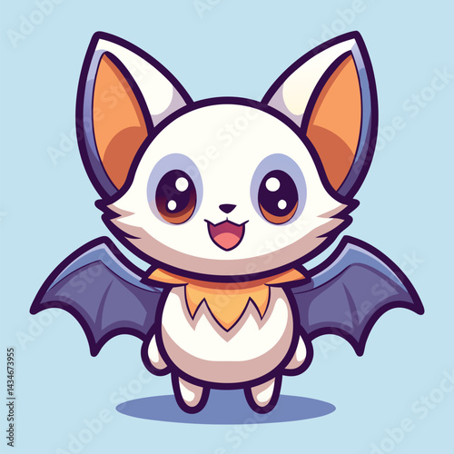 Cute cartoon bat character