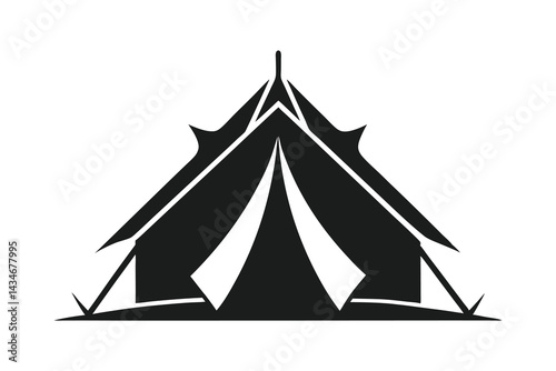 camping tent vector illustration white background 