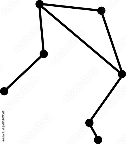 Libra constellation vector. astrology, symbol