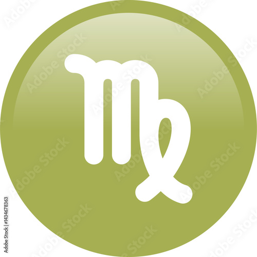 Virgo zodiac icon vector. constellation, astrology, symbol