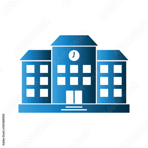 School Building icon design template