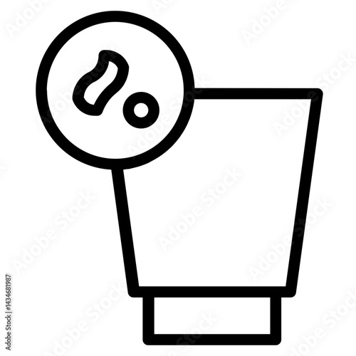 Bacteria Germs Micro Line Icon