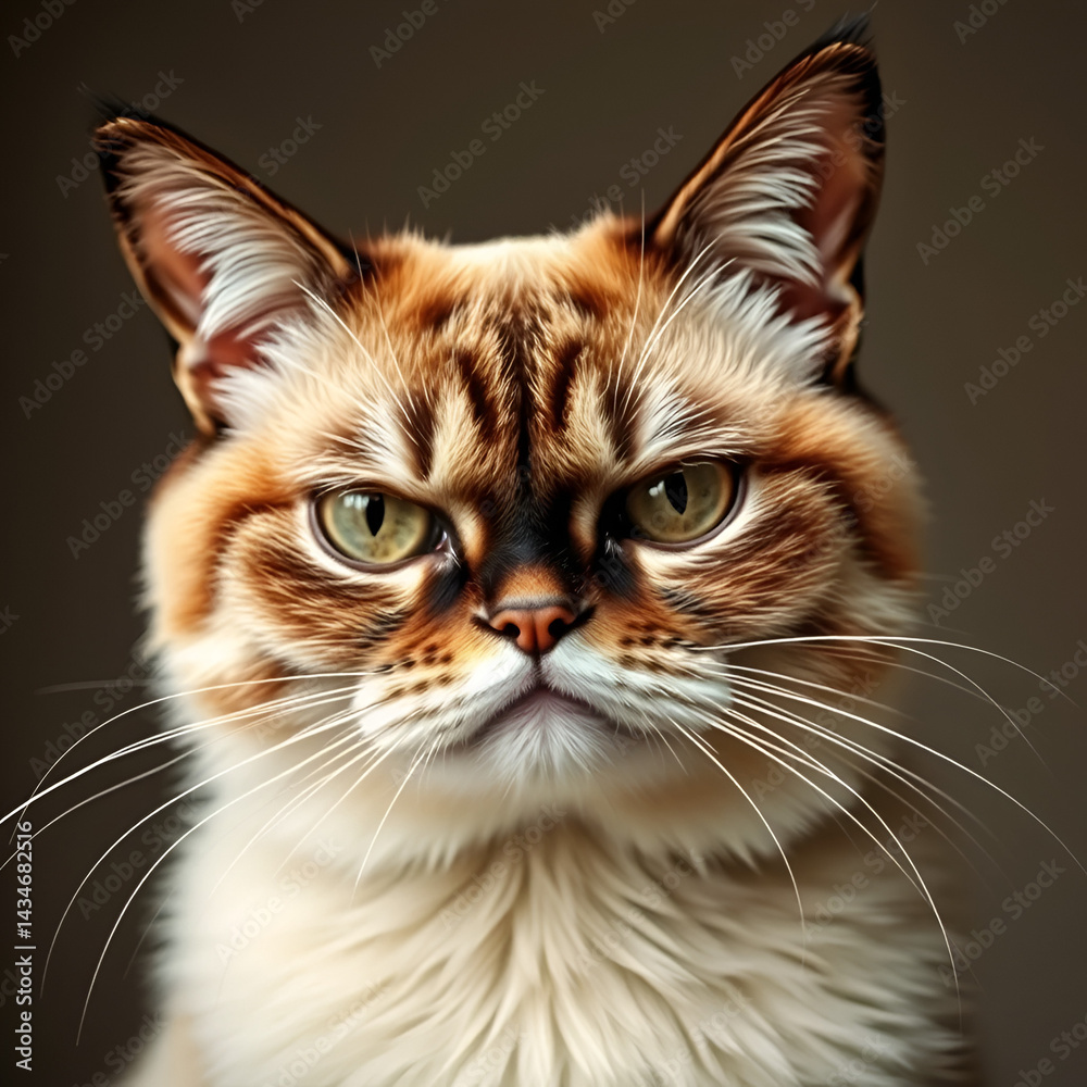Grumpy Cat Portrait A Sulky Feline Stare Grumpy Cat Portrait A Sulky Feline Stare