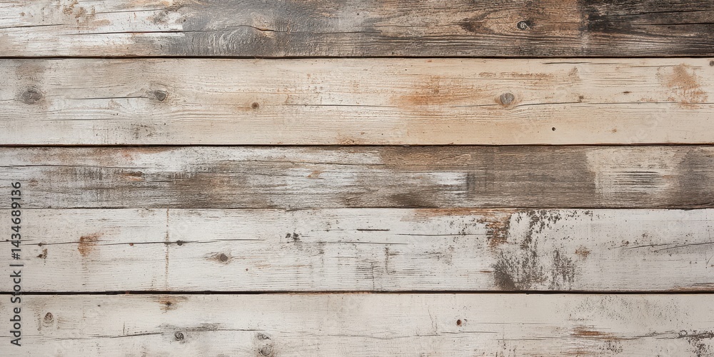 Fototapeta premium Aged, horizontal wood planks texture.