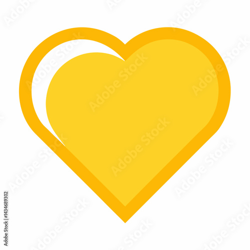 Free Download golden heart symbol - GFXLoad