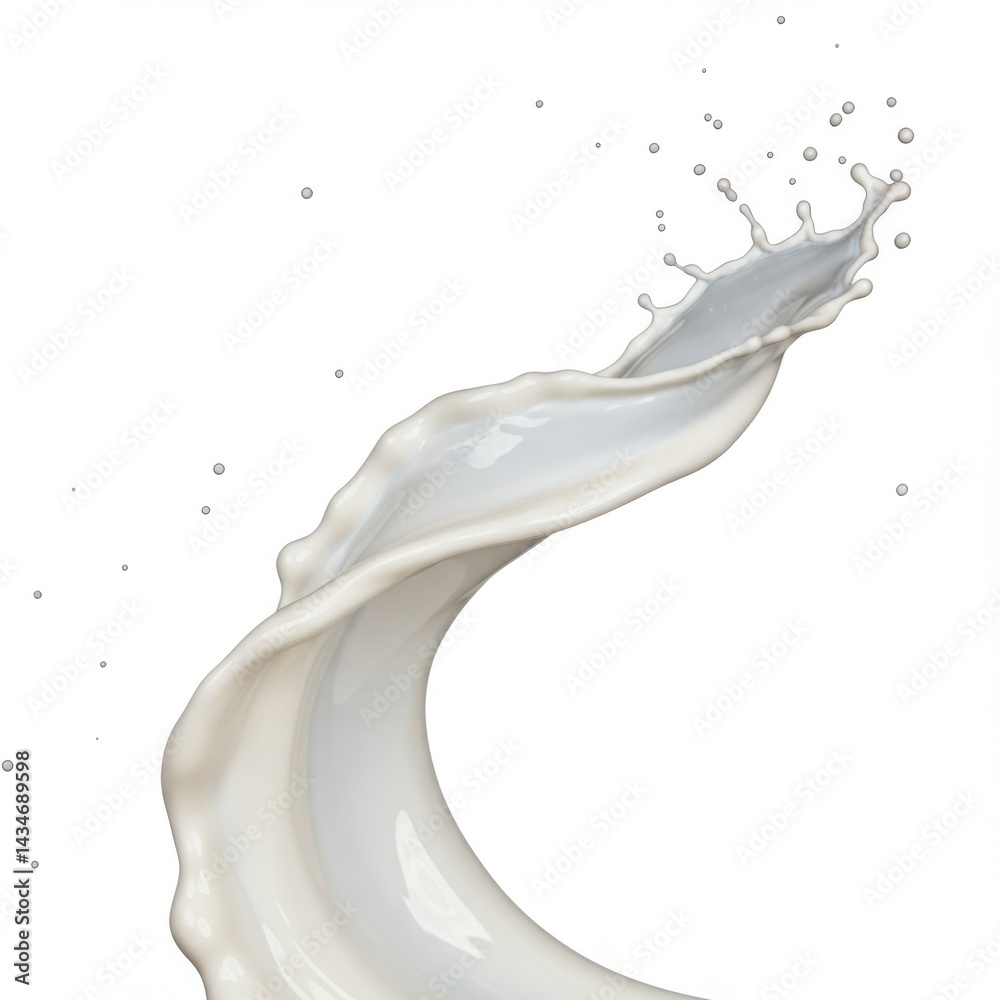 Isolated creamy beverage splash photography for food and drink ads Isolated creamy beverage splash photography for food and drink ads