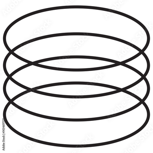 Geometric Brutalist Shape Element