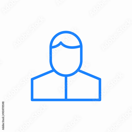 male patient icon sign vector