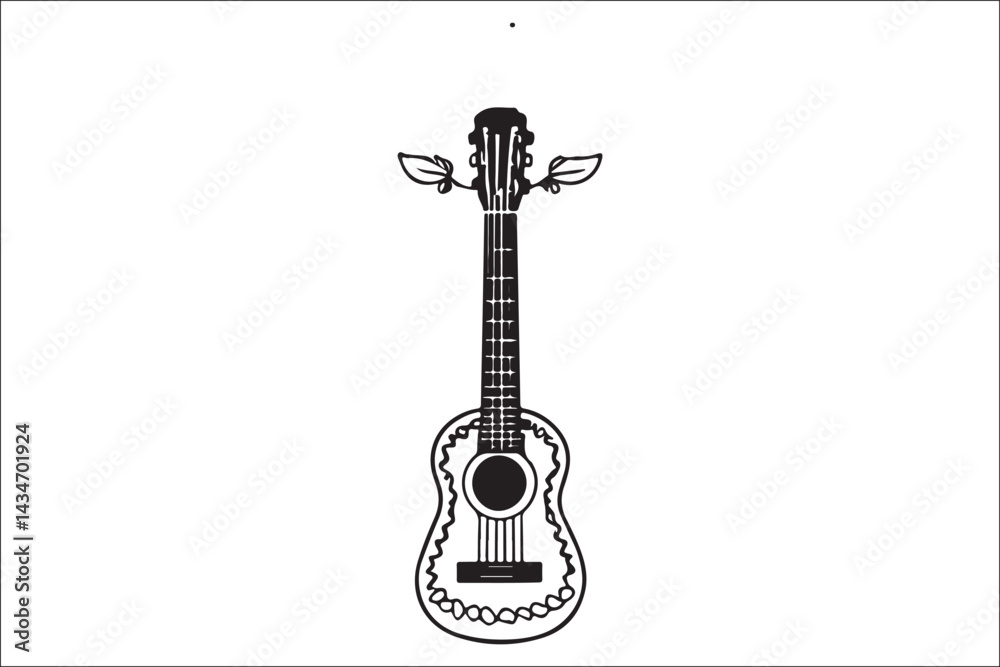 Naklejka premium Hand-Drawn Mexican Fiesta Seamless Pattern.