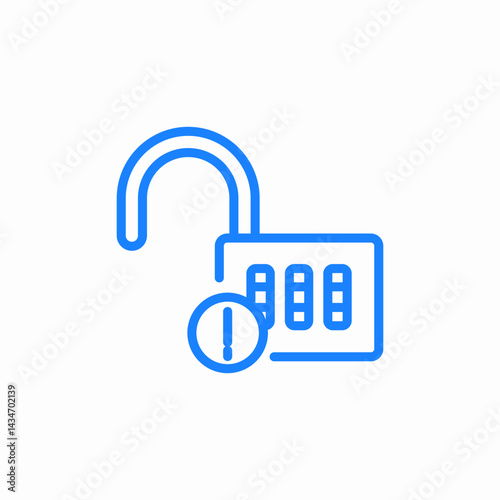open security icon sign vector