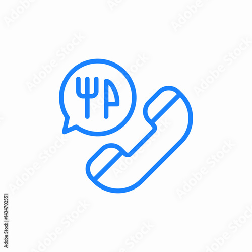 phone order icon sign vector