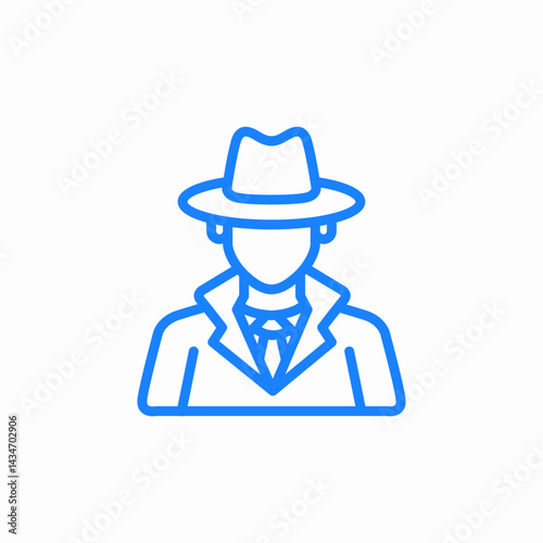 private investigator icon sign vector