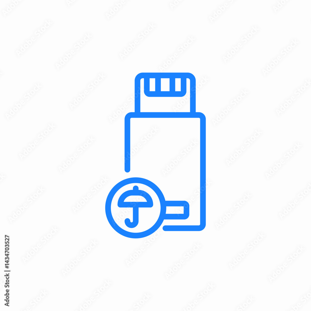 secure drive icon sign vector secure drive icon sign vector