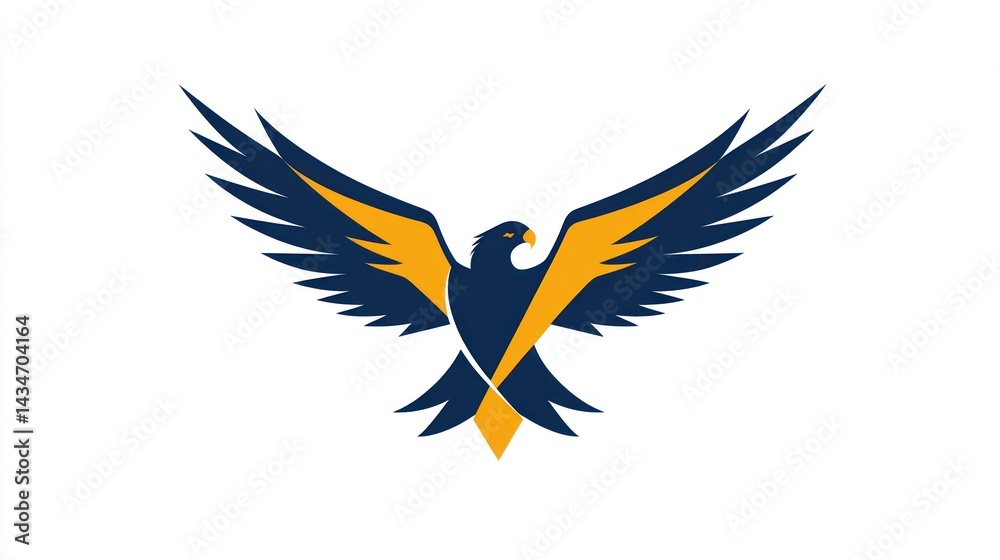 Obraz premium Falcon soaring, abstract design