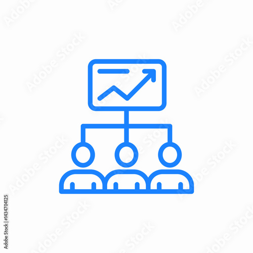 team analysis icon sign vector