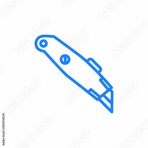 utility knife icon sign vector