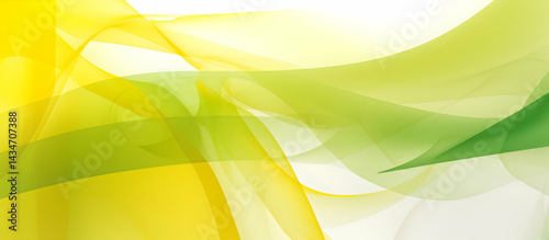 Fluid gradient backdrop featuring graceful curves, yellow, green, and white hues