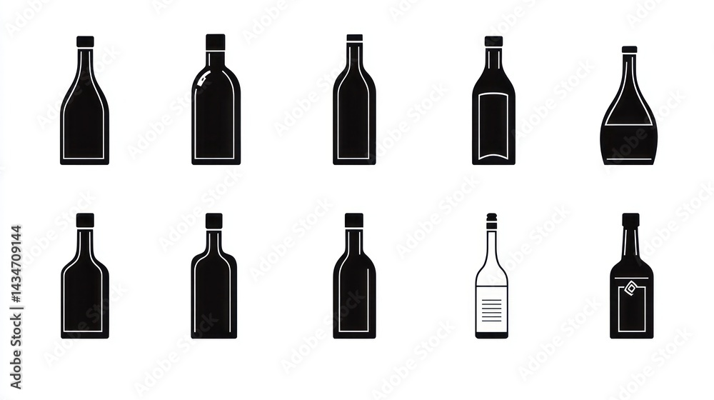 Bottles Collection - Illustration Bottles Collection - Illustration