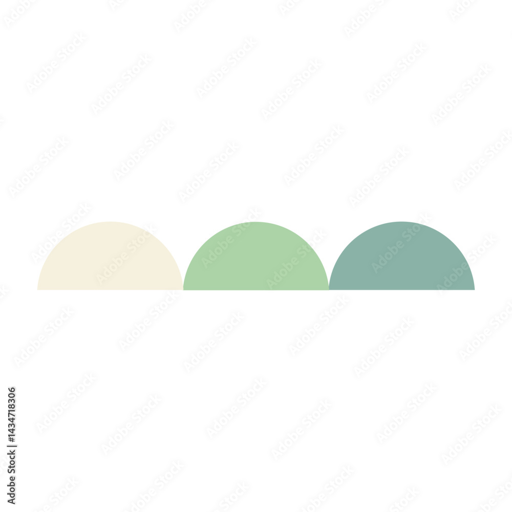 Obraz premium Waves Geometric Brutalist Shape