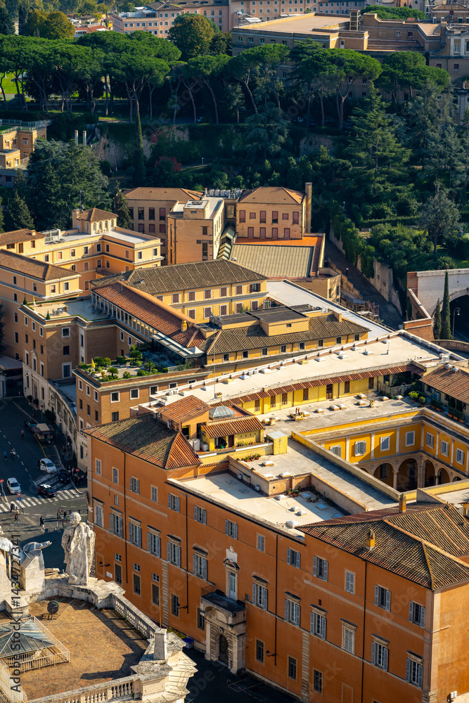 Fototapeta premium The Papal Basilica of Saint Peter in the Vatican, or simply Saint Peter's Basilica, is a church of the Italian High Renaissance located in Vatican City, an independent microstate enclaved within the c