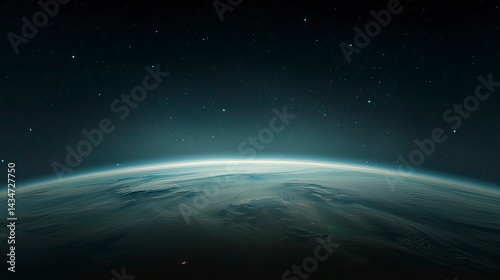 Earth from space at night