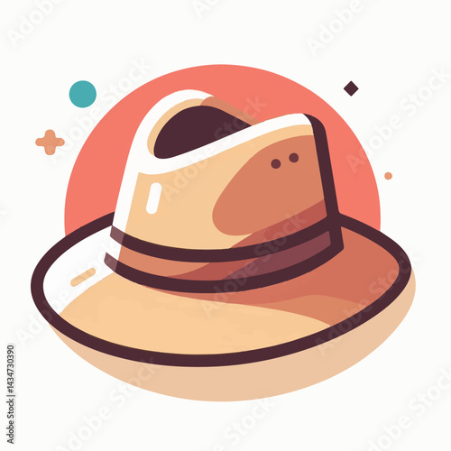 hat, fedora, fashion, design, isolated, object, accessory, retro, vintage, cap, wear, classic, white, head, style, clothing, old, illustration, vector, felt, icon, graphic, brim, element, costume, bla