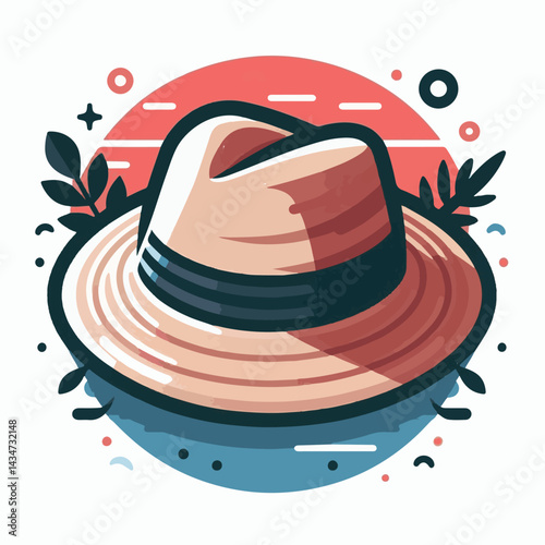 hat, fedora, fashion, design, isolated, object, accessory, retro, vintage, cap, wear, classic, white, head, style, clothing, old, illustration, vector, felt, icon, graphic, brim, element, costume, bla