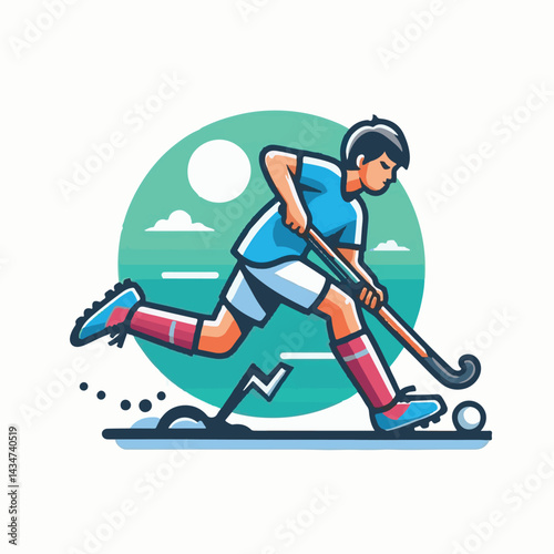 sport, field, ball, stick, competition, game, action, match, hockey, grass, team, player, play, field hockey, professional, active, athlete, isolated, summer, adult, stadium, silhouette, training, run