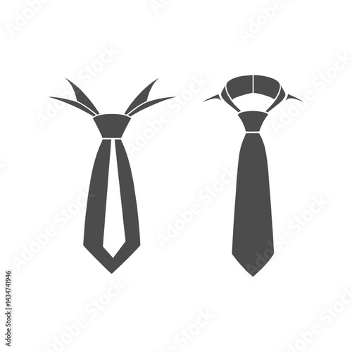 Tie Styles and Knots Illustration
