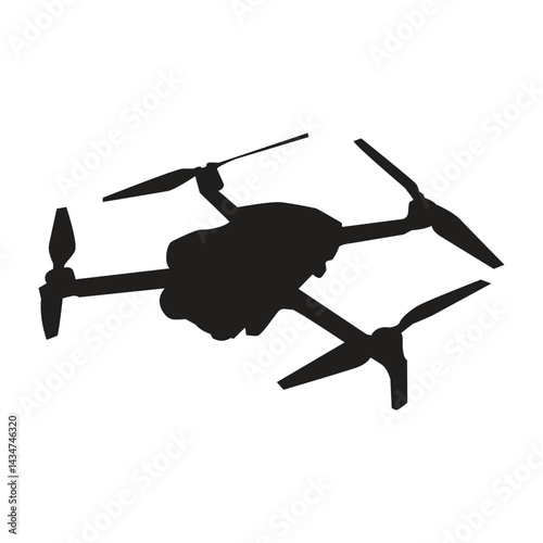 drone camera technology silhouette icon