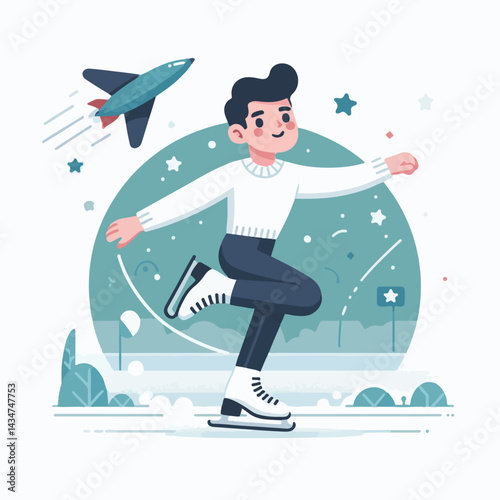 sport, skating, ice, figure, skate, female, activity, skates, winter, competition, leisure, exercise, skater, girl, young, dance, hobby, rink, training, background, woman, lifestyle, active, action, c