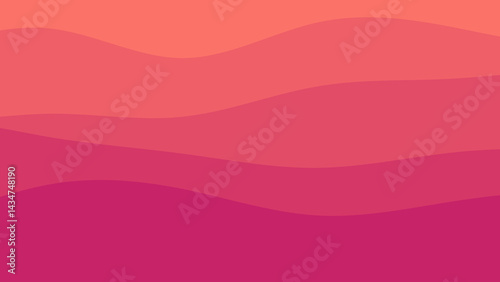 Gentle, undulating waves in a gradient of pink and coral hues, creating a soft and inviting abstract background.