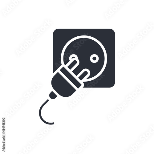 power socket icon collection .design style with background
